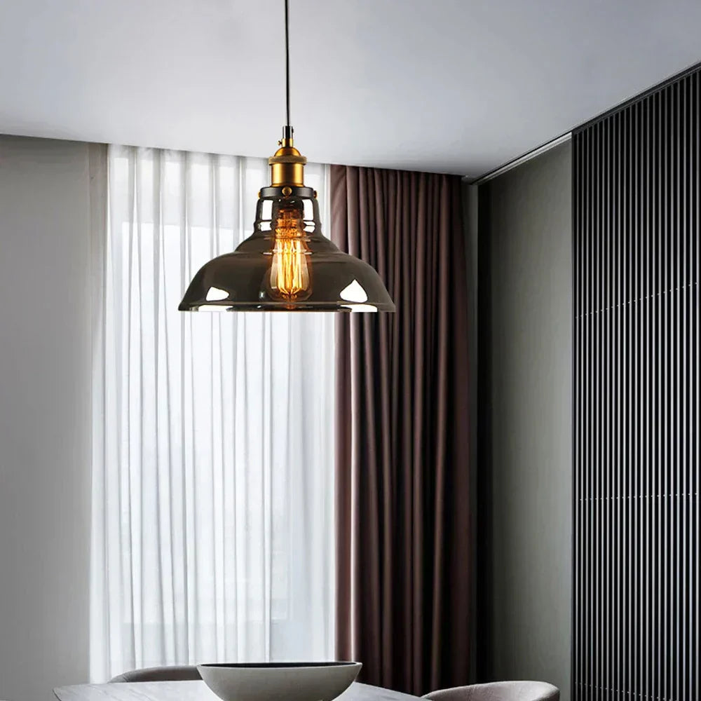 NovaGlass Pendant Light Retro Hanging Fixture for Homes OpalDwell