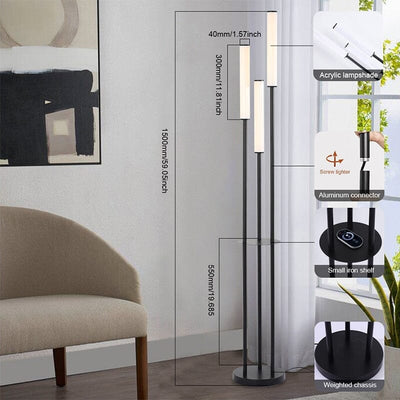 Solare Candlestick LED Floor Lamp OpalDwell