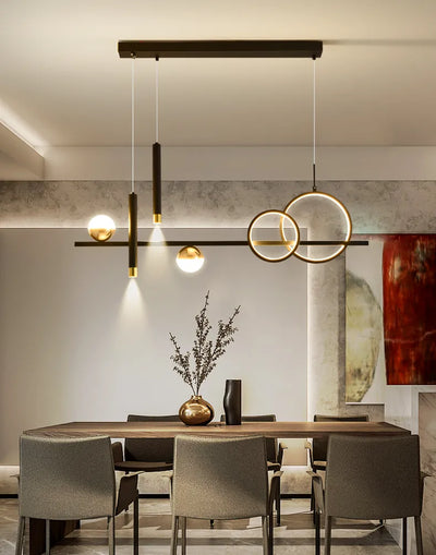 NovaLume Minimalist LED Pendant Lights with Remote Control - OpalDwell