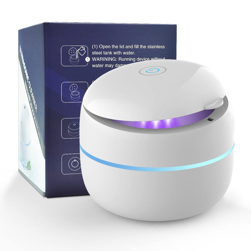 LumaNova UV Ultrasonic Cleaner With Sanitizing Lights For Dentures And Valuables - OpalDwell
