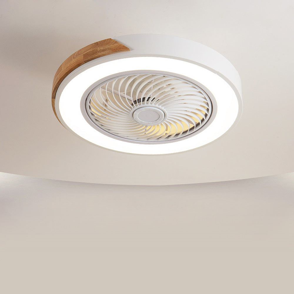 Boreal Timber Ceiling Fan with Energy-Saving LED Light and Wooden Blades - OpalDwell