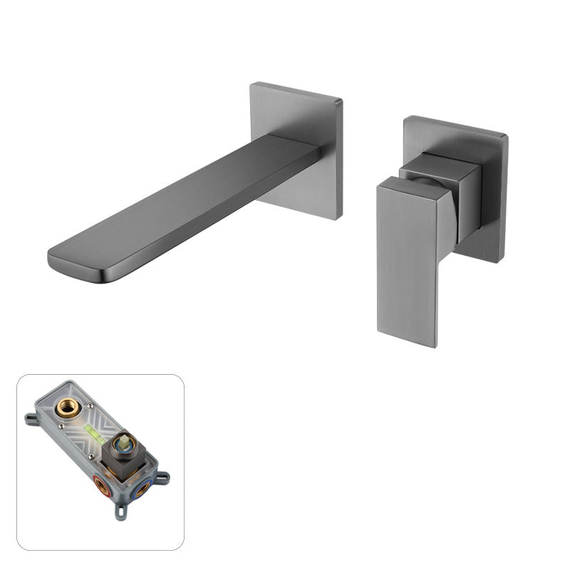 AstraLine Concealed Wall-Mount Sink Faucet, Single-Handle Minimalist Design OpalDwell