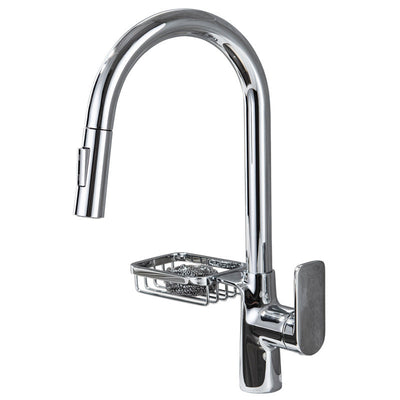 Single-Lever Kitchen Faucet With Pull-Down Sprayer, Hot And Cold | OpalDwell OpalDwell