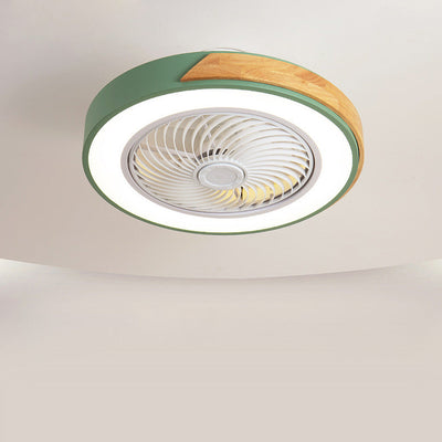 Boreal Timber Ceiling Fan with Energy-Saving LED Light and Wooden Blades - OpalDwell