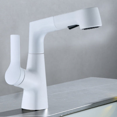 Tavero | Single-Hole Swivel Pull-Out Faucet | OpalDwell OpalDwell