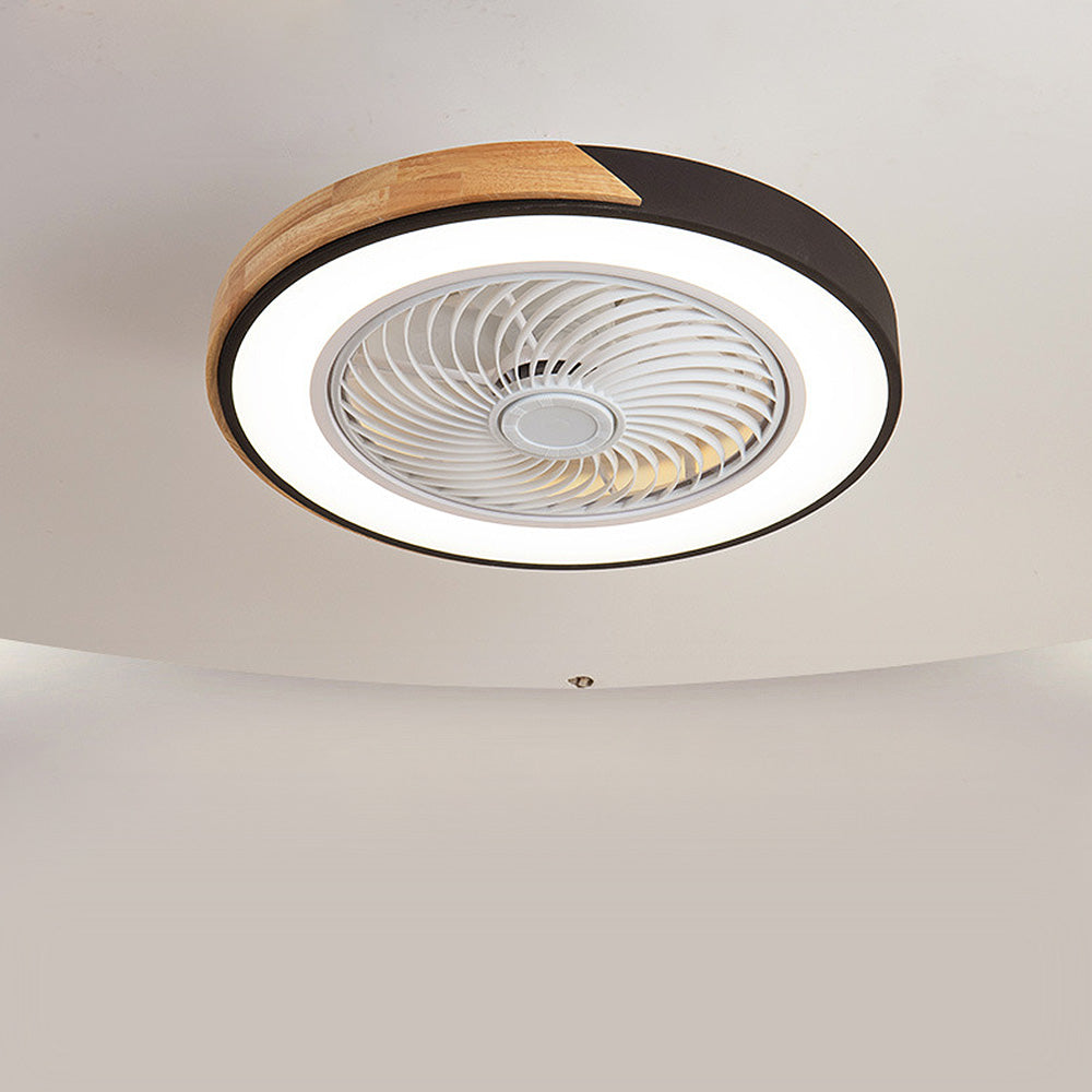 Boreal Timber Ceiling Fan with Energy-Saving LED Light and Wooden Blades - OpalDwell