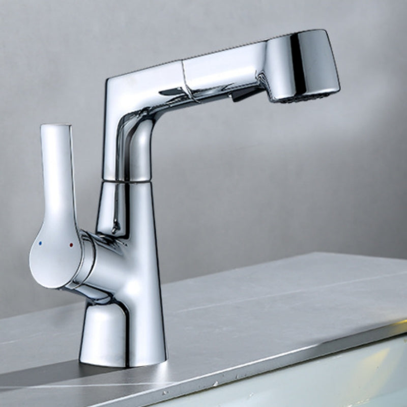 Tavero | Single-Hole Swivel Pull-Out Faucet | OpalDwell OpalDwell