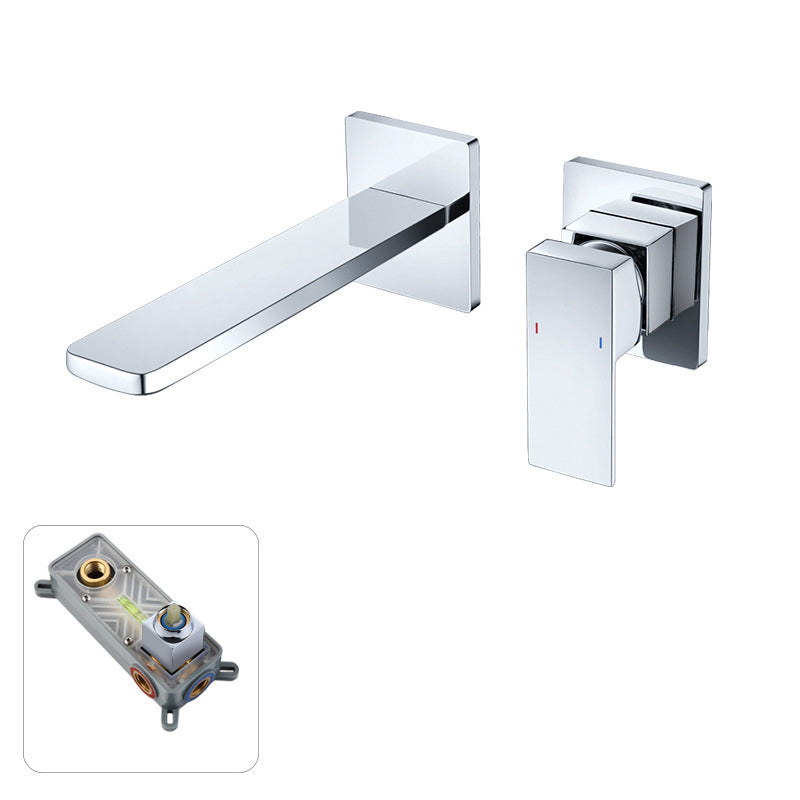 AstraLine Concealed Wall-Mount Sink Faucet, Single-Handle Minimalist Design OpalDwell