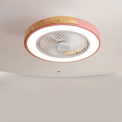 Boreal Timber Ceiling Fan with Energy-Saving LED Light and Wooden Blades - OpalDwell