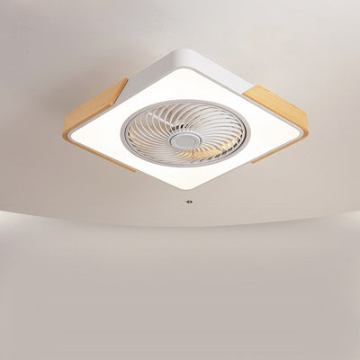 Boreal Timber Ceiling Fan with Energy-Saving LED Light and Wooden Blades - OpalDwell