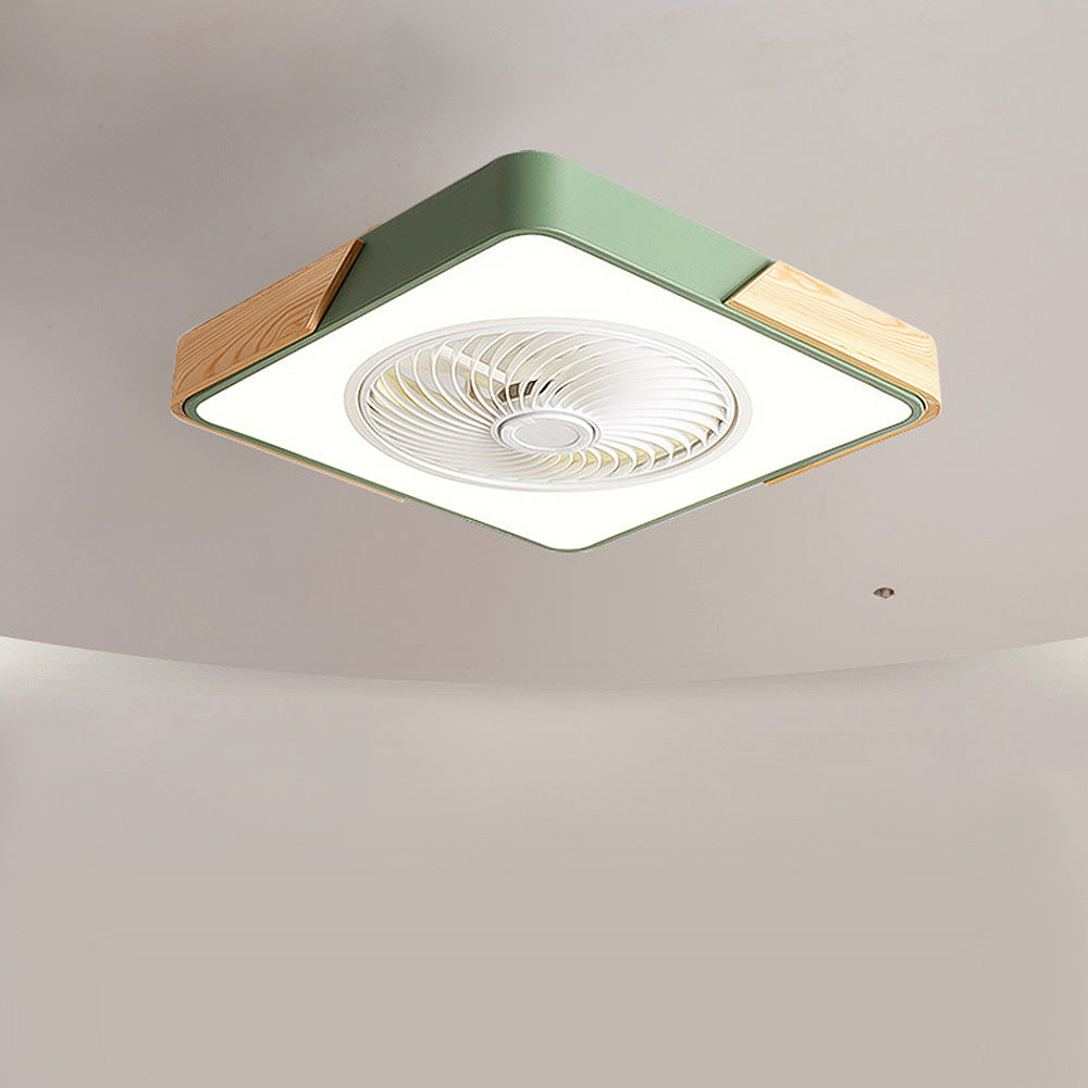 Boreal Timber Ceiling Fan with Energy-Saving LED Light and Wooden Blades - OpalDwell