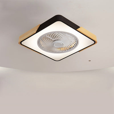 Boreal Timber Ceiling Fan with Energy-Saving LED Light and Wooden Blades - OpalDwell