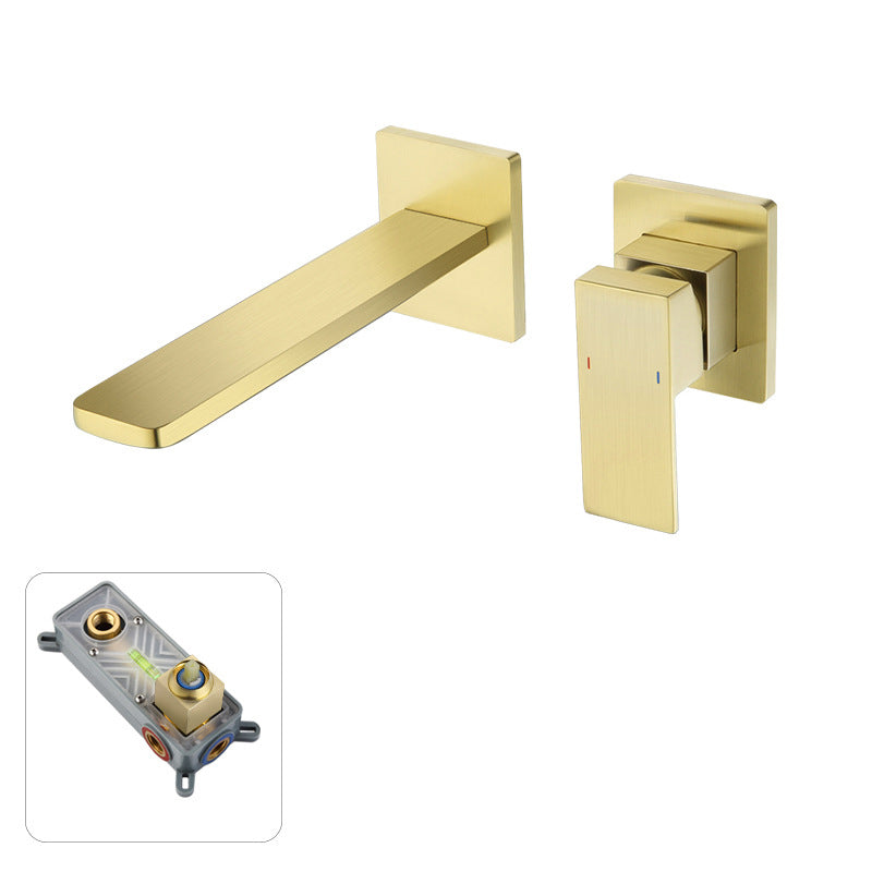 AstraLine Concealed Wall-Mount Sink Faucet, Single-Handle Minimalist Design OpalDwell
