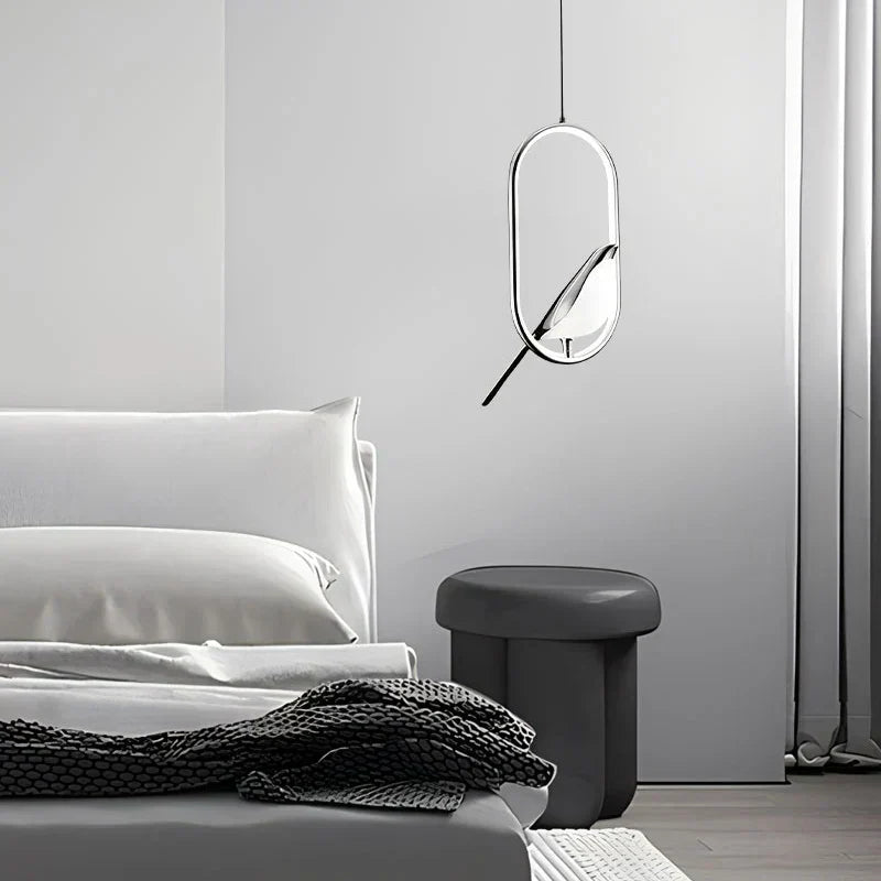 LyraNova Black LED Pendant Light Indoor Ceiling Chandelier - OpalDwell