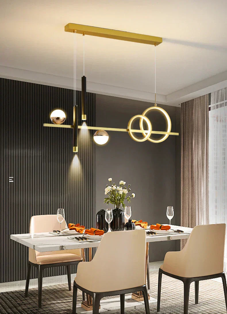 NovaLume Minimalist LED Pendant Lights with Remote Control - OpalDwell
