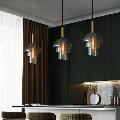 Solace Champagne Glass Pendant - OpalDwell