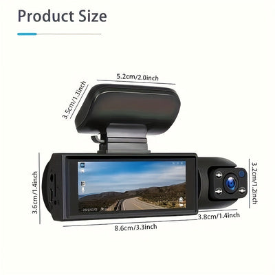 NovaSight DuoCam 1080P Dash Cam Front Interior View OpalDwell