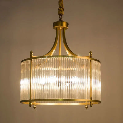 Elowen Gold Glass Chandelier - OpalDwell