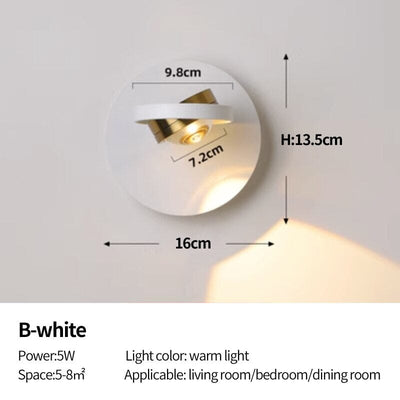 Mariselle | Rotatable Wall Light - OpalDwell