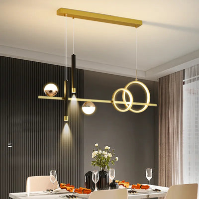 NovaLume Minimalist LED Pendant Lights with Remote Control - OpalDwell
