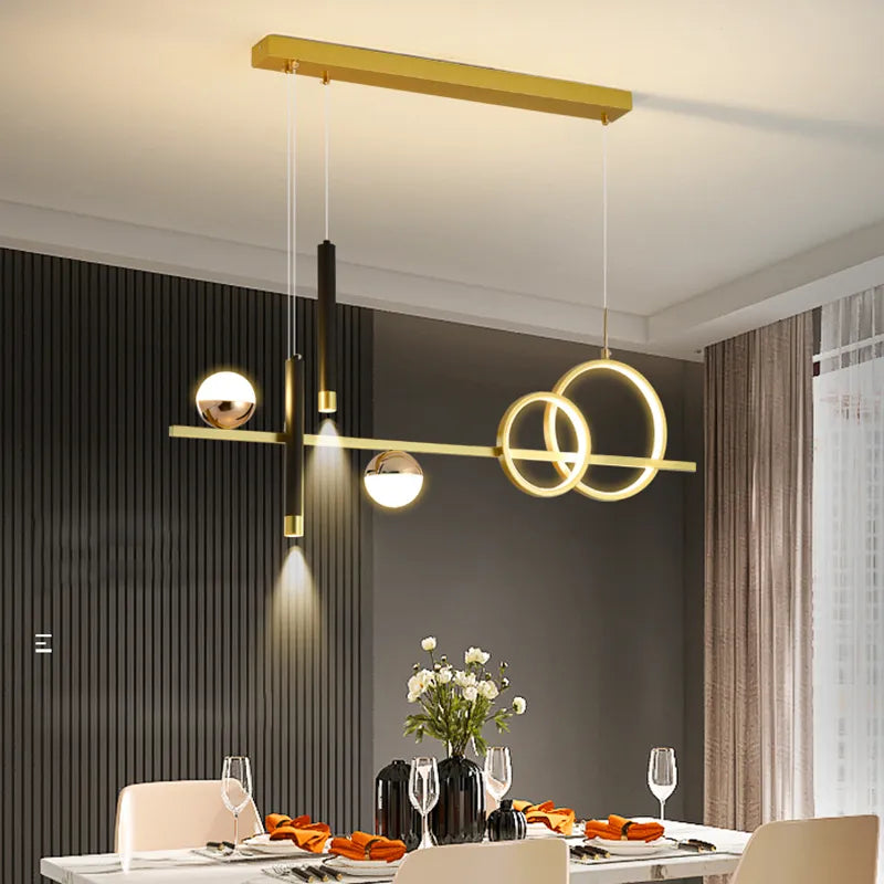 NovaLume Minimalist LED Pendant Lights with Remote Control - OpalDwell