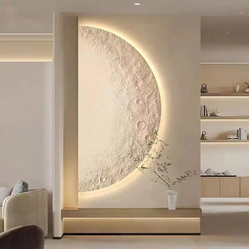 SolaraHalo Half Moon Wall Lamp Modern Sconce Porch Light - OpalDwell