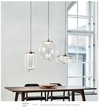 Aurum Glass Design Pendant Light Modern Suspension - OpalDwell