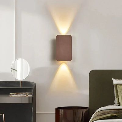 NovaLine Dual Head LED Sconce Up Down Wall Light in Black - OpalDwell