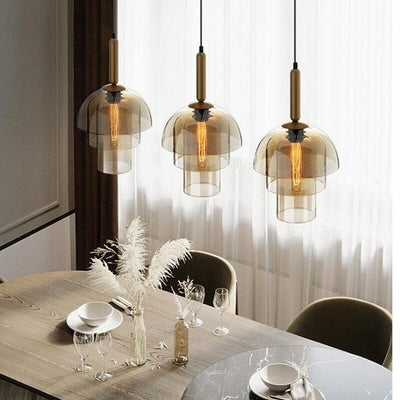 Solace Champagne Glass Pendant - OpalDwell