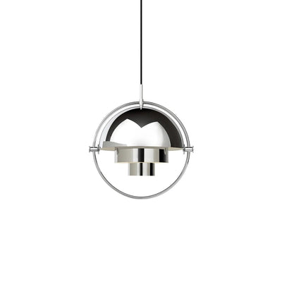 NordicTier Black Pendant Light With Layered Metal Shades - OpalDwell