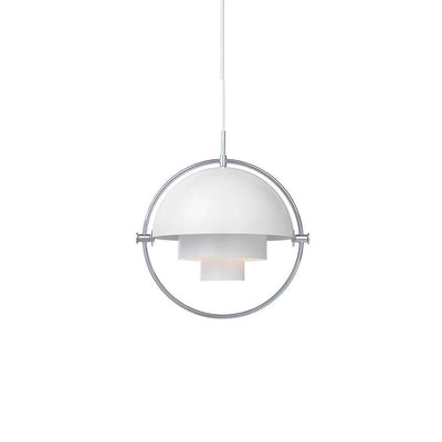 NordicTier Black Pendant Light With Layered Metal Shades - OpalDwell