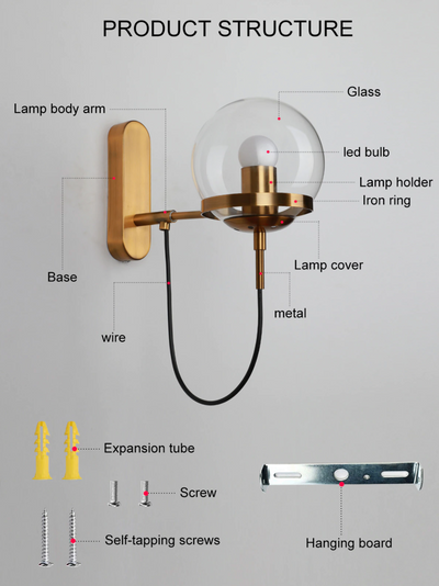Alora Wall Sconce With Stand | OpalDwell - OpalDwell