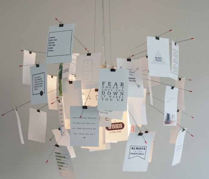 LumaCraft DIY Chandelier Personalizable Lighting Fixture | Ingo Maurer Zettel OpalDwell