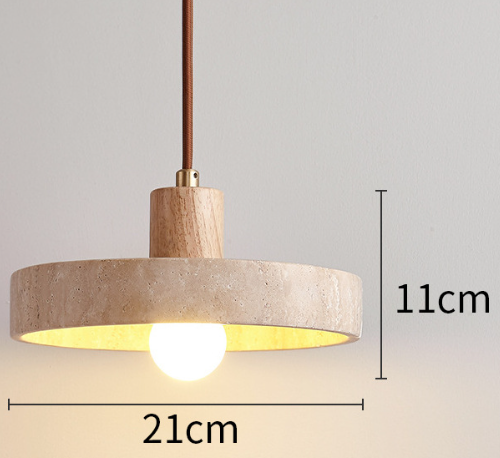 Nolare | Travertine Pendant Light for Kitchen Ceiling - OpalDwell