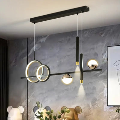 NovaLume Minimalist LED Pendant Lights with Remote Control - OpalDwell