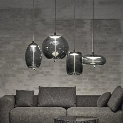 Aurum Glass Design Pendant Light Modern Suspension - OpalDwell