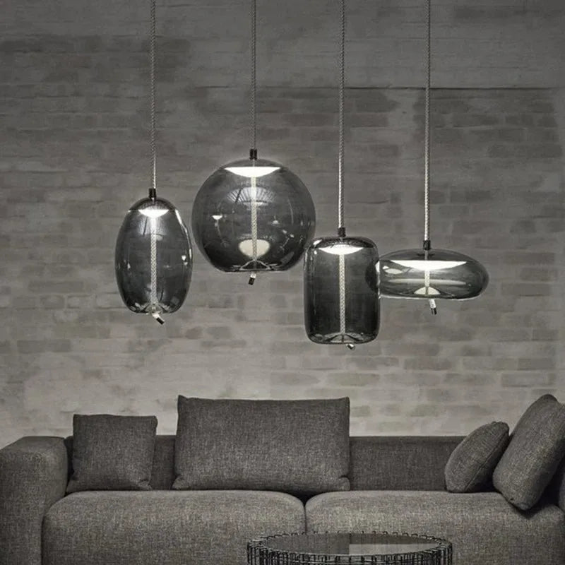 Aurum Glass Design Pendant Light Modern Suspension - OpalDwell