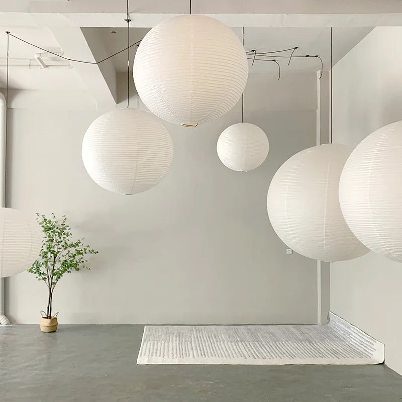 Aurelia Parisian Paper Balloon Pendant Light With Warm Glow - OpalDwell