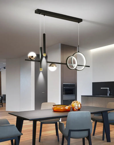 NovaLume Minimalist LED Pendant Lights with Remote Control - OpalDwell