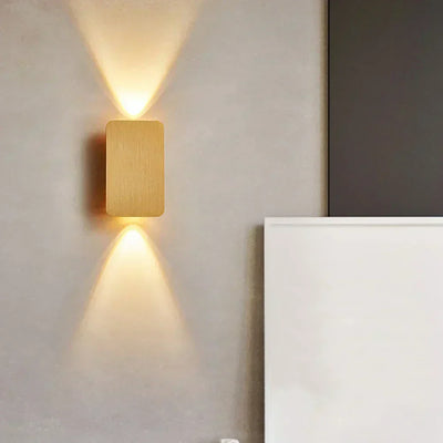 NovaLine Dual Head LED Sconce Up Down Wall Light in Black - OpalDwell