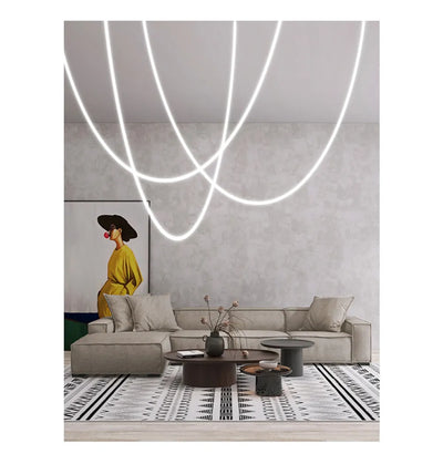 Lyra Dome LED Postmodern Gold Chrome Elegant Ceiling Light - OpalDwell