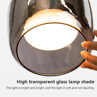 Nordic Glass LED Pendant Light For Modern Chandelier OpalDwell