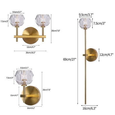 Lareine Crystal Wall Sconces - OpalDwell