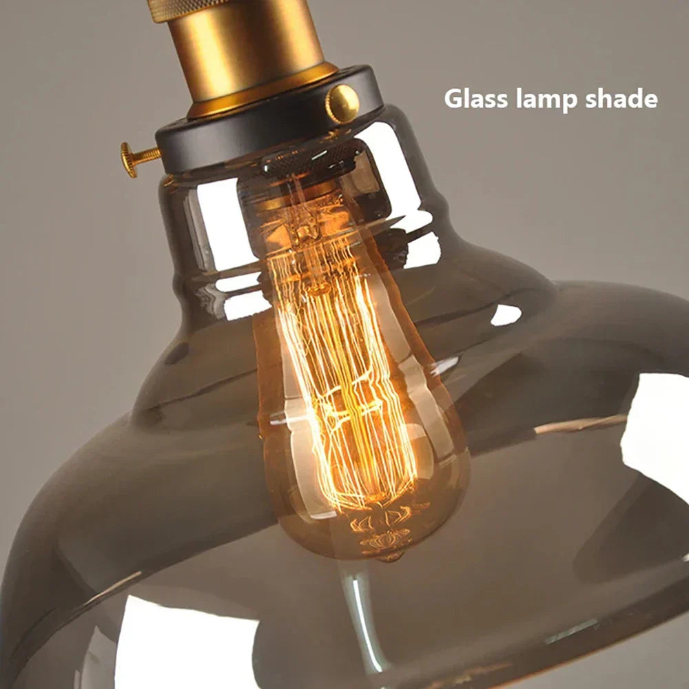NovaGlass Pendant Light Retro Hanging Fixture for Homes OpalDwell