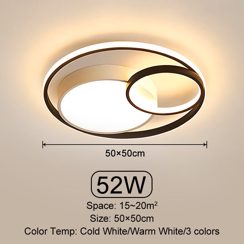 Oriselle | Contemporary Endless Rings LED Ceiling Light | OpalDwell - OpalDwell