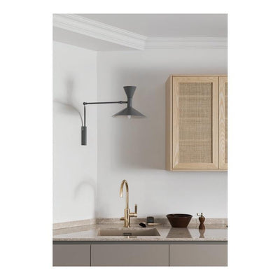 NovaSwing Wall Lamp Plug In Swing Arm for Bedroom Decor - OpalDwell