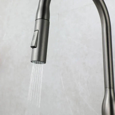 FlowNova Kitchen Mixer Tap with Pull-Out Hand Shower - OpalDwell