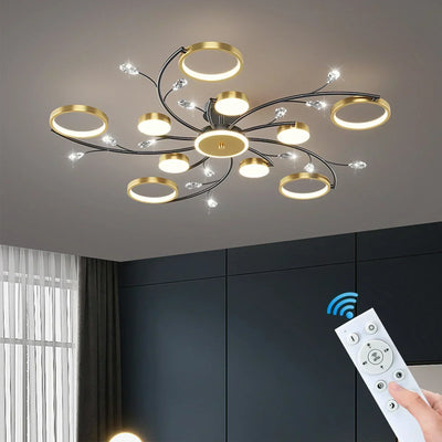 LumaNova Pendant Lamp with Dimmable Ambient LED Lighting - OpalDwell