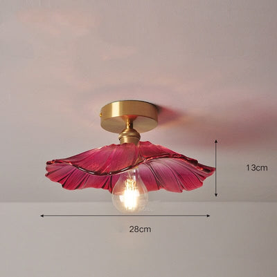 Liora | Floral Glass Pendant - OpalDwell