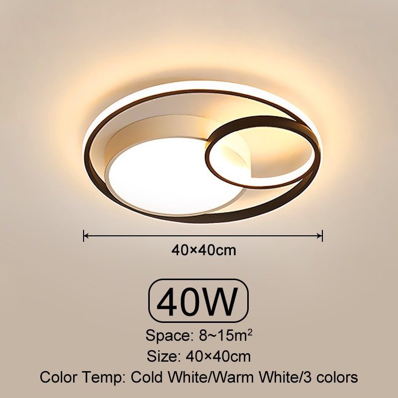 Oriselle | Contemporary Endless Rings LED Ceiling Light | OpalDwell - OpalDwell